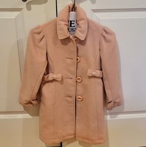 Girls pink dress coat